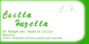 csilla huzella business card